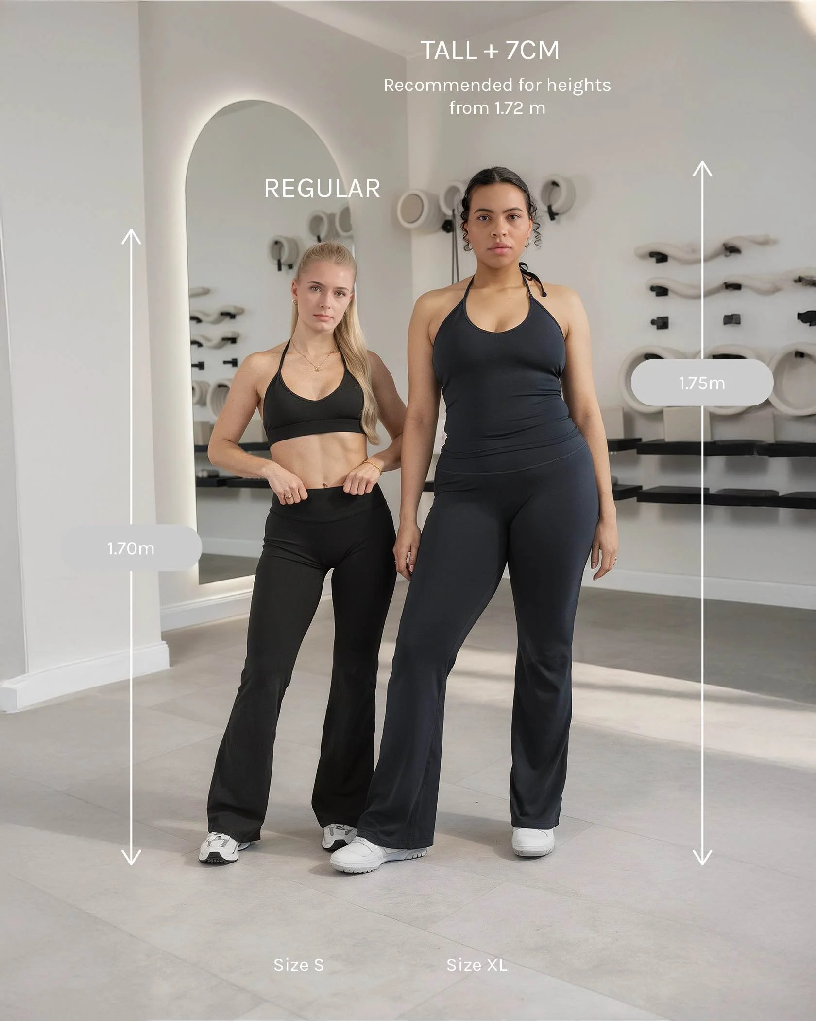 Allrounder Sculpt Scrunch Flared Leggings Tall "Schwarz" - Image 2