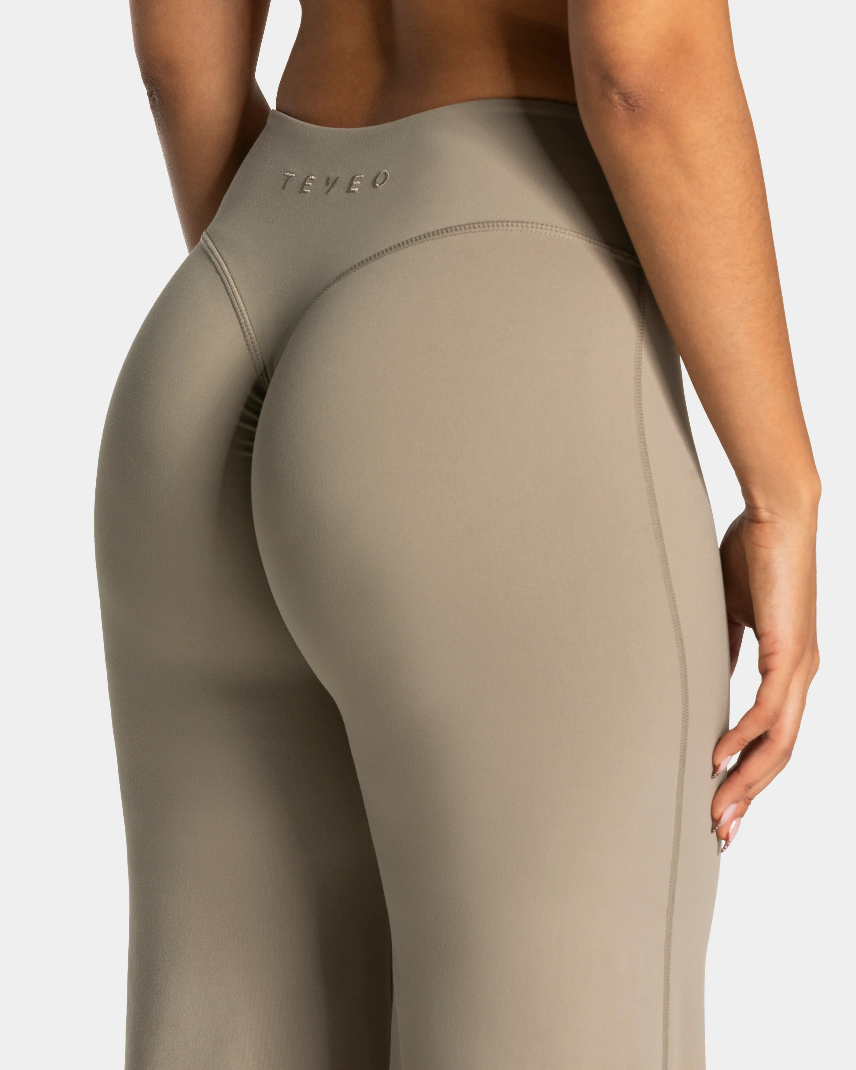 Charming Pro Scrunch Straight Leg Pants "Khaki" - Image 4