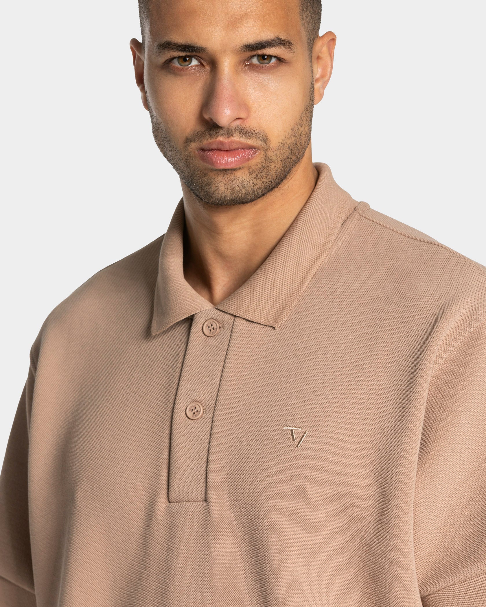 Club Oversized Polo "Beige" - Image 4