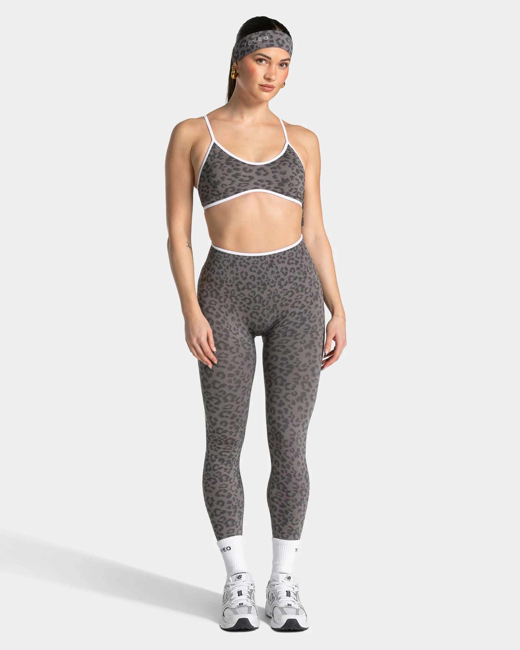 Contrastline Sculpt Scrunch Leggings "Leo Graphit" - Image 3