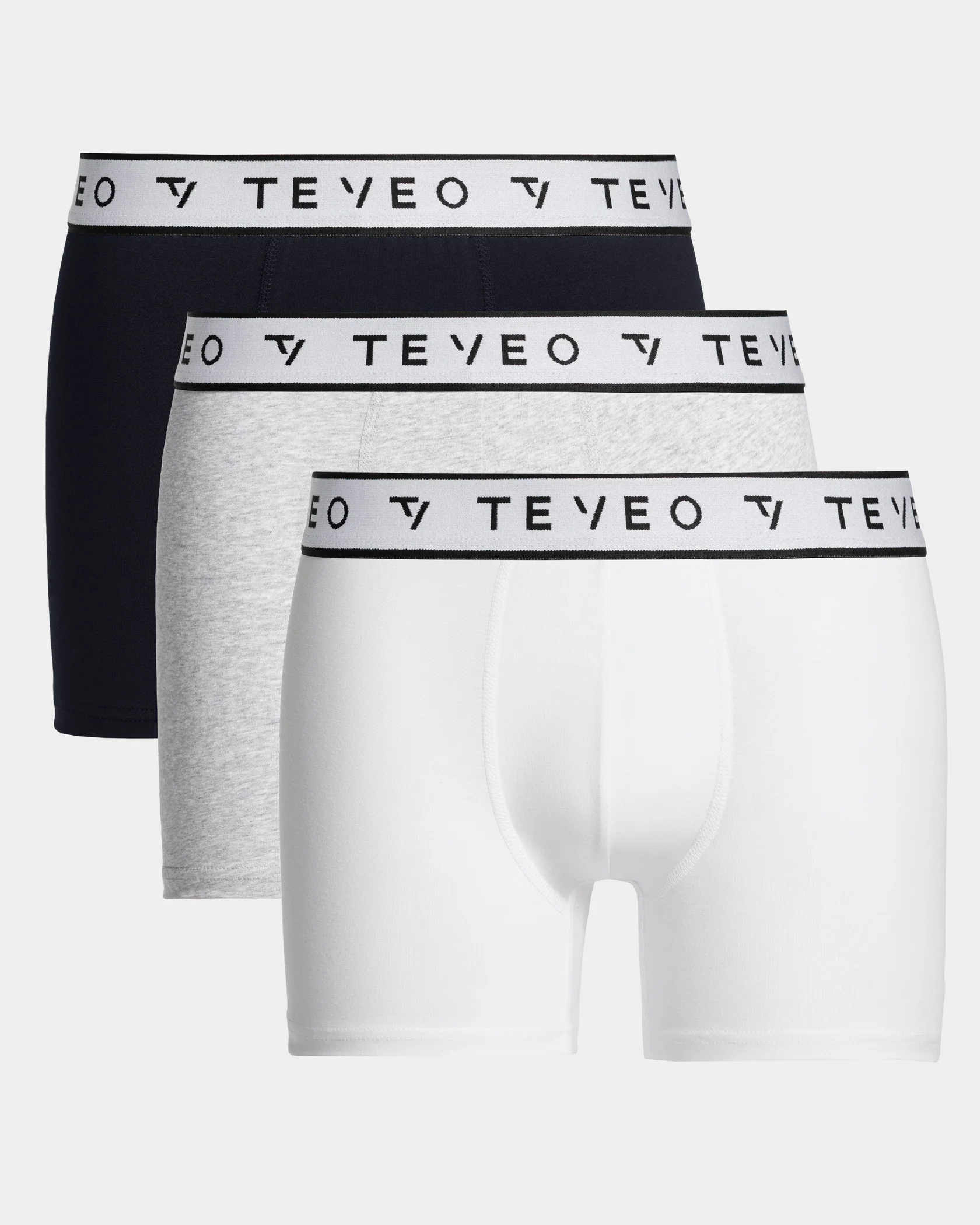 Core Boxershorts (3er-Pack) "Grau Meliert/Midnight/Weiß"