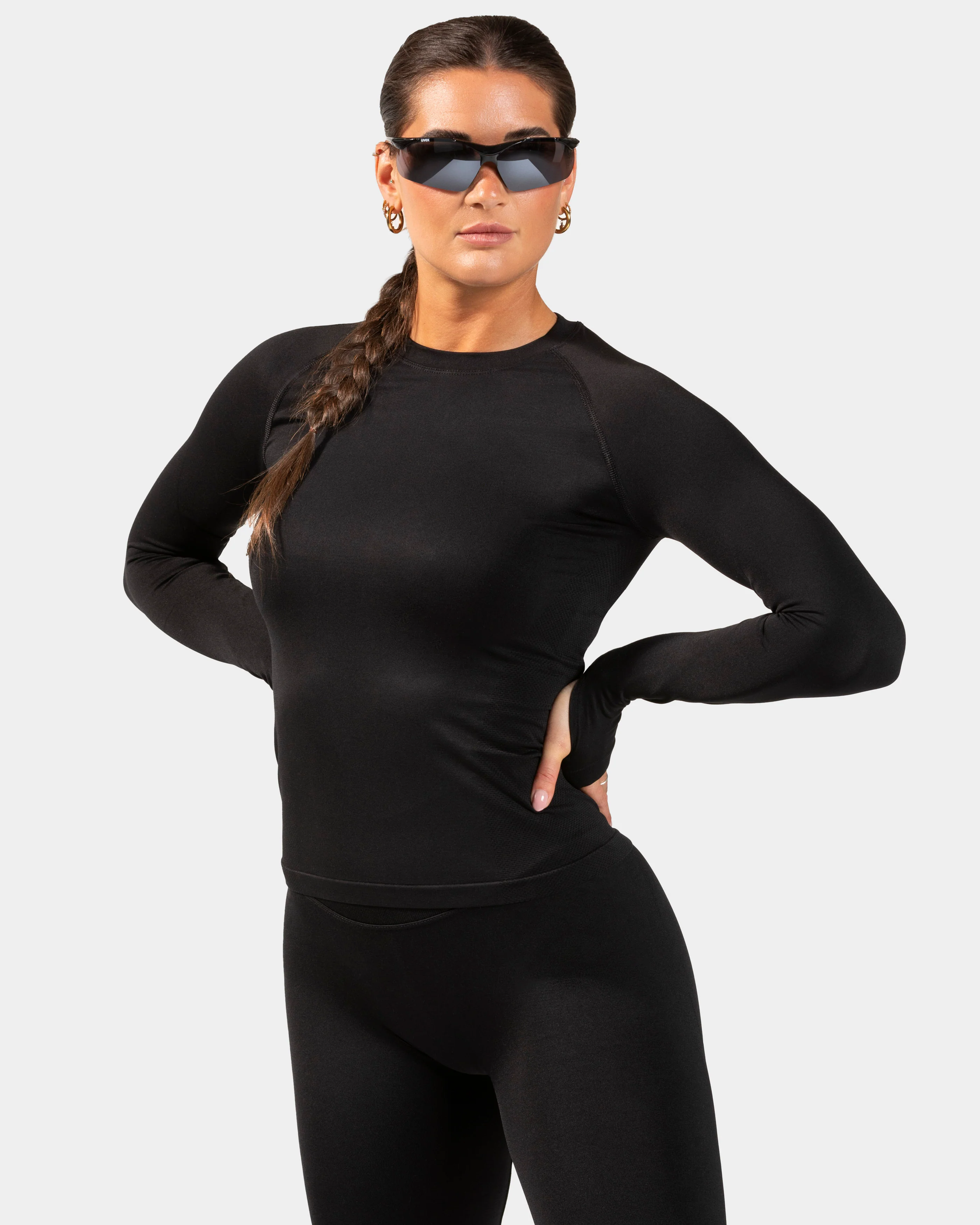 END Running Longsleeve "Schwarz"