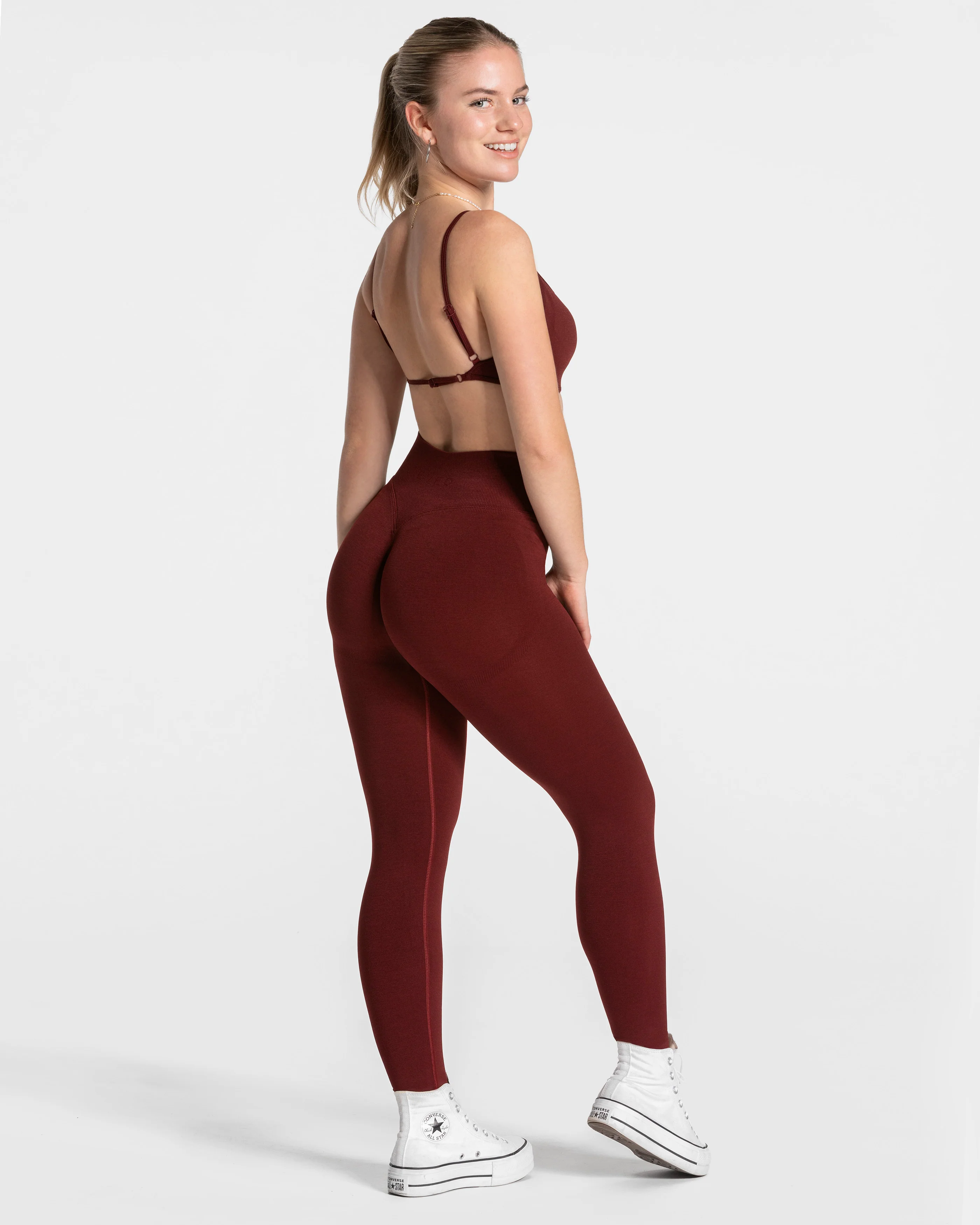 Femme Backless Bh "Weinrot" - Image 5