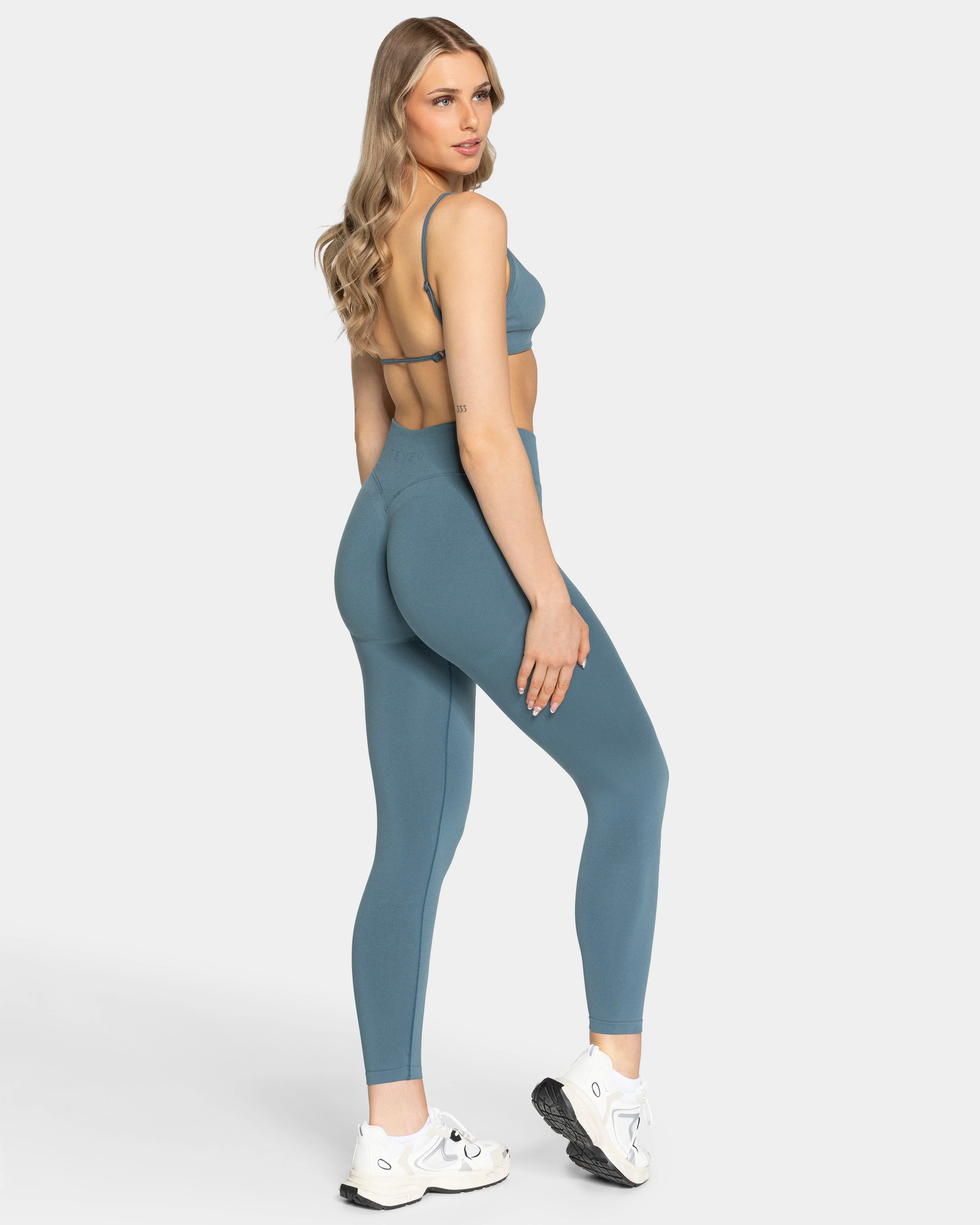 Femme Sculpt Scrunch Leggings "Teal" - Image 5