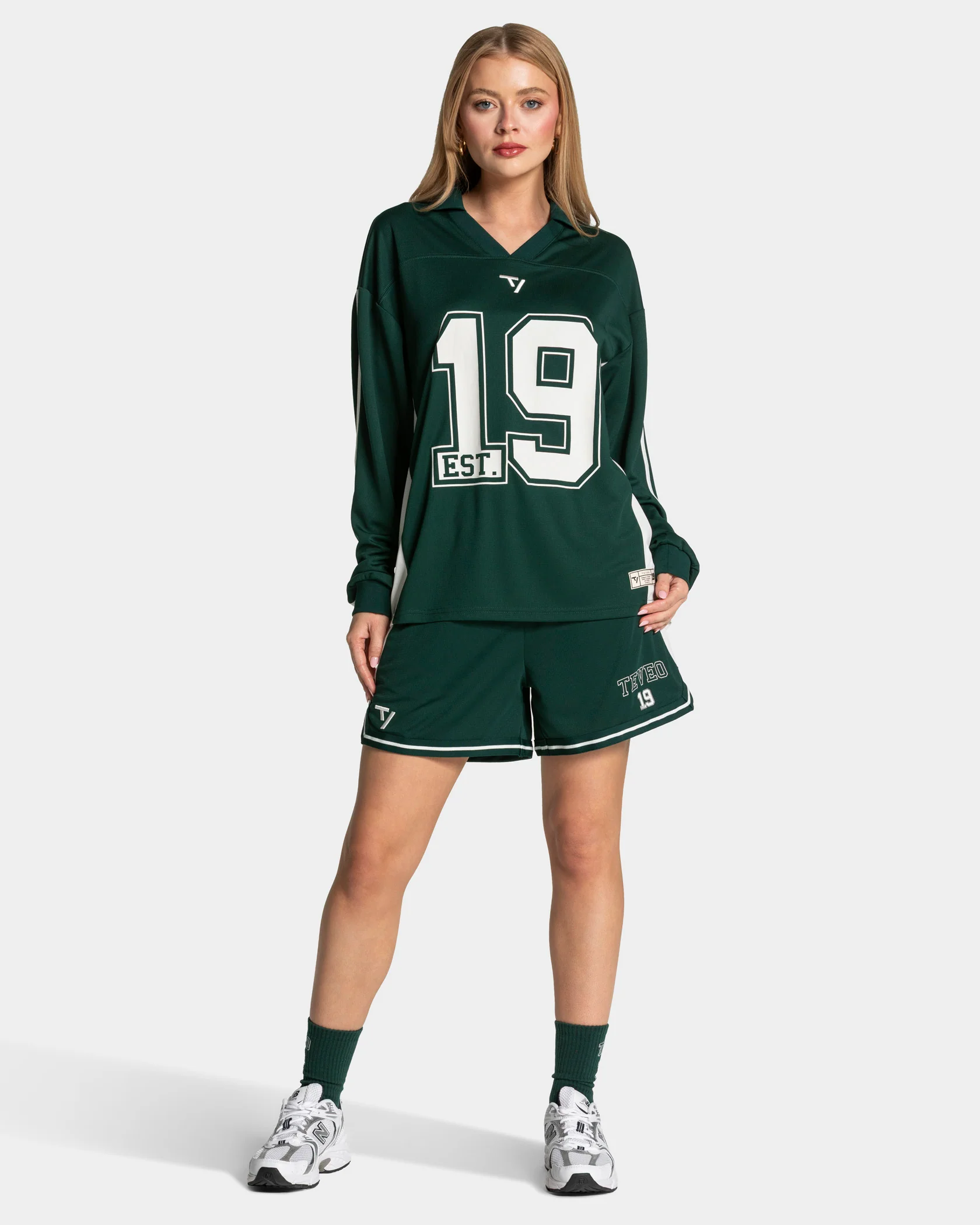 Football Polo Longsleeve "Dunkelgrün" - Image 3