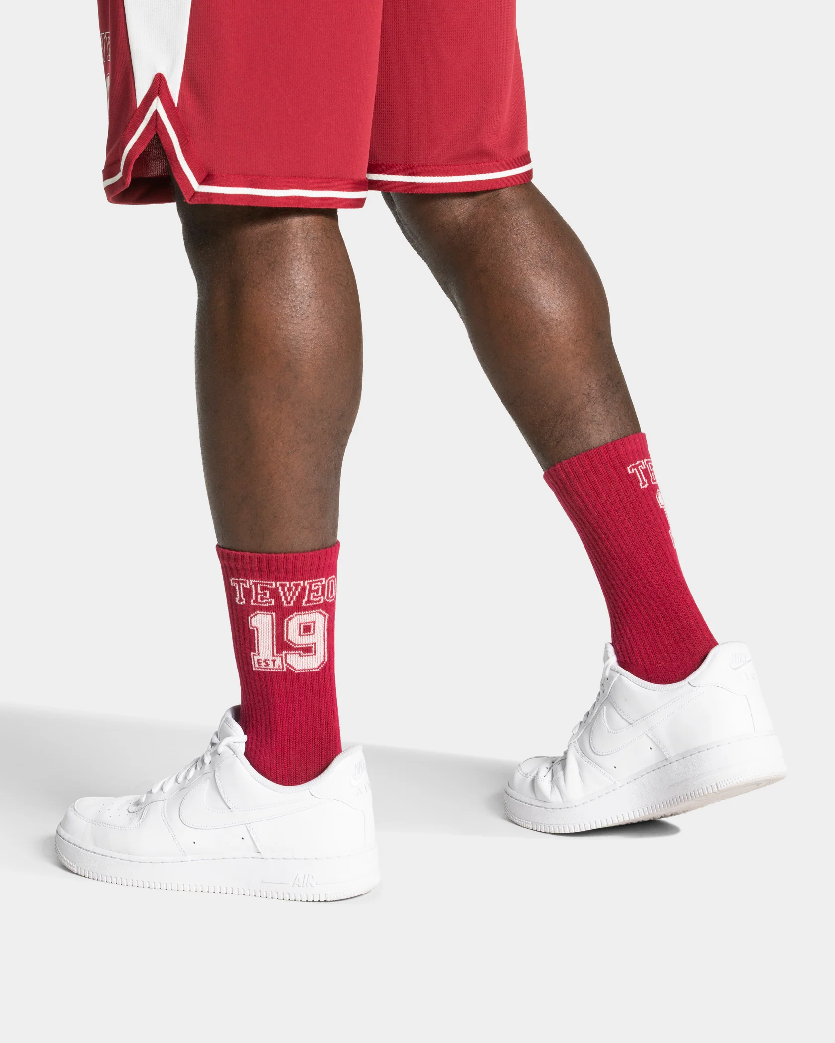 Football Socken "Cranberry/Off White" - Image 5