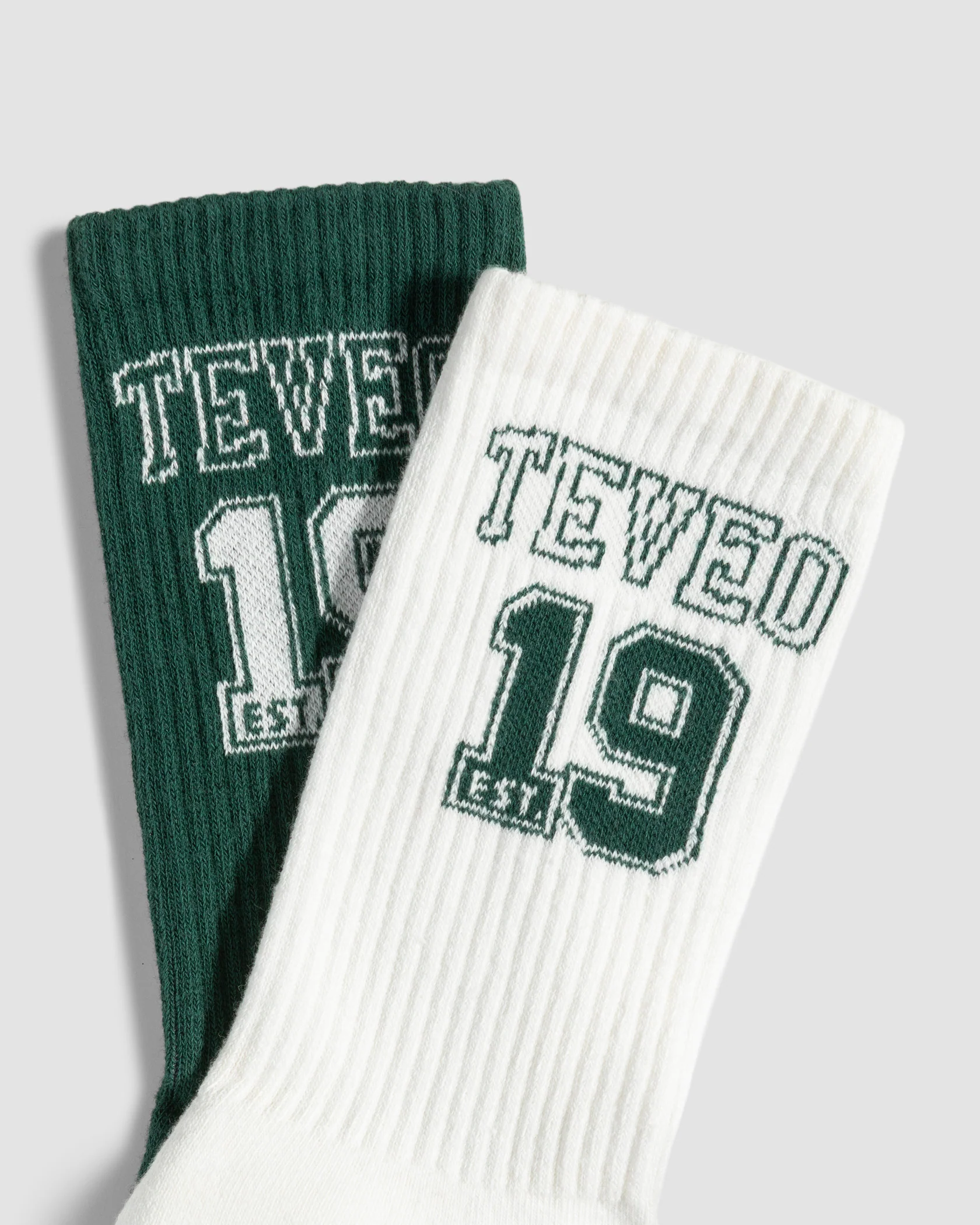 Football Socken "Dunkelgrün/Off White" - Image 3