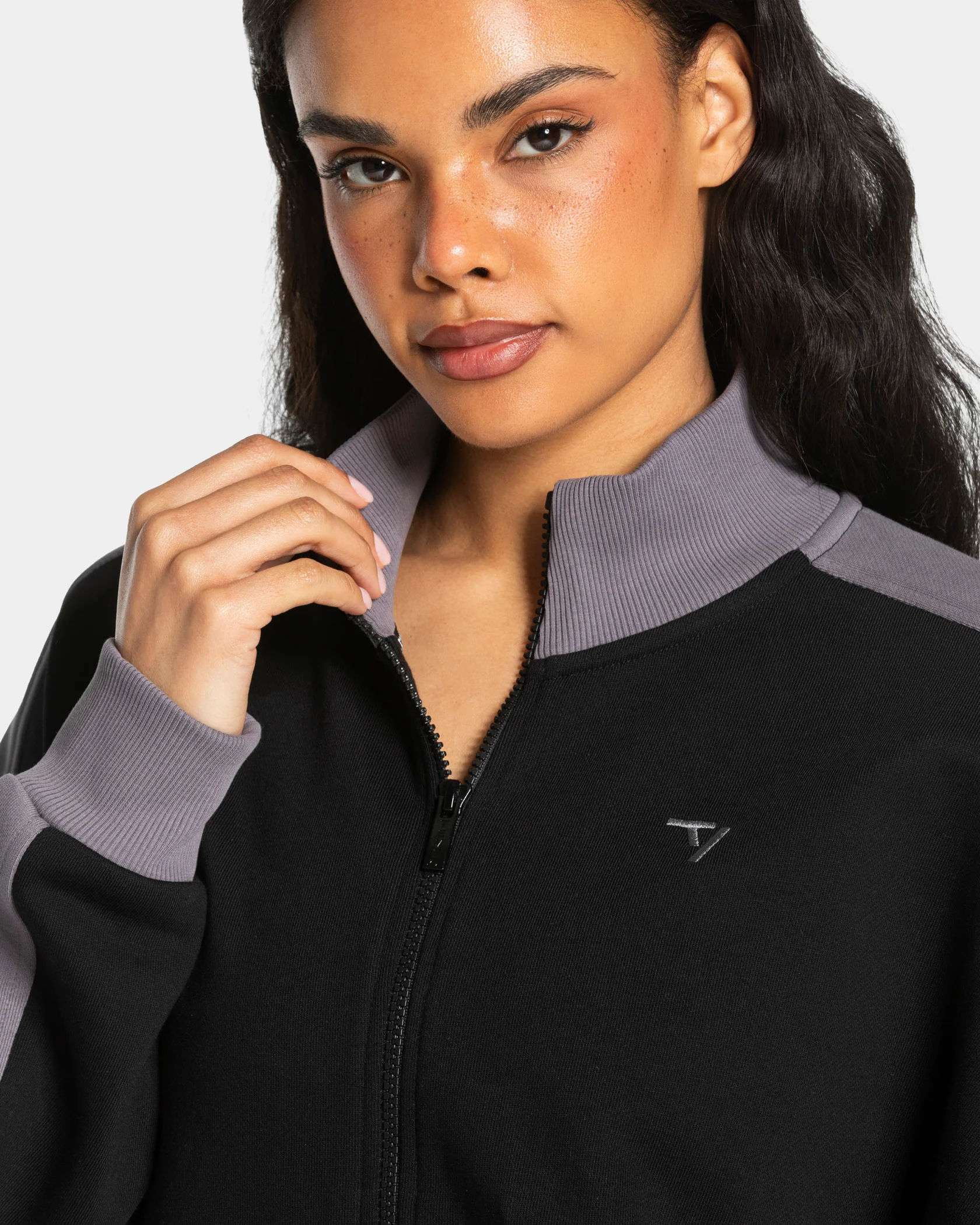 Football Zip Jacke Women "Schwarz" - Image 4