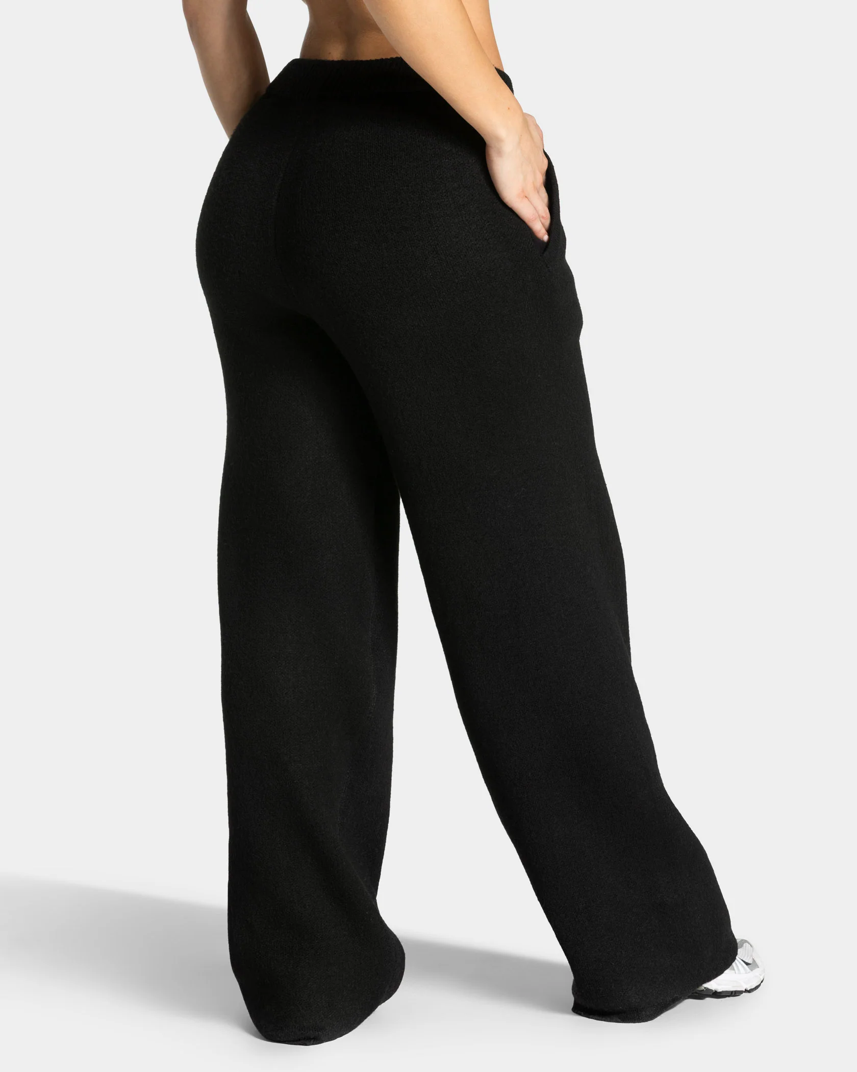 Knit Straight Leg Pants "Schwarz" - Image 2