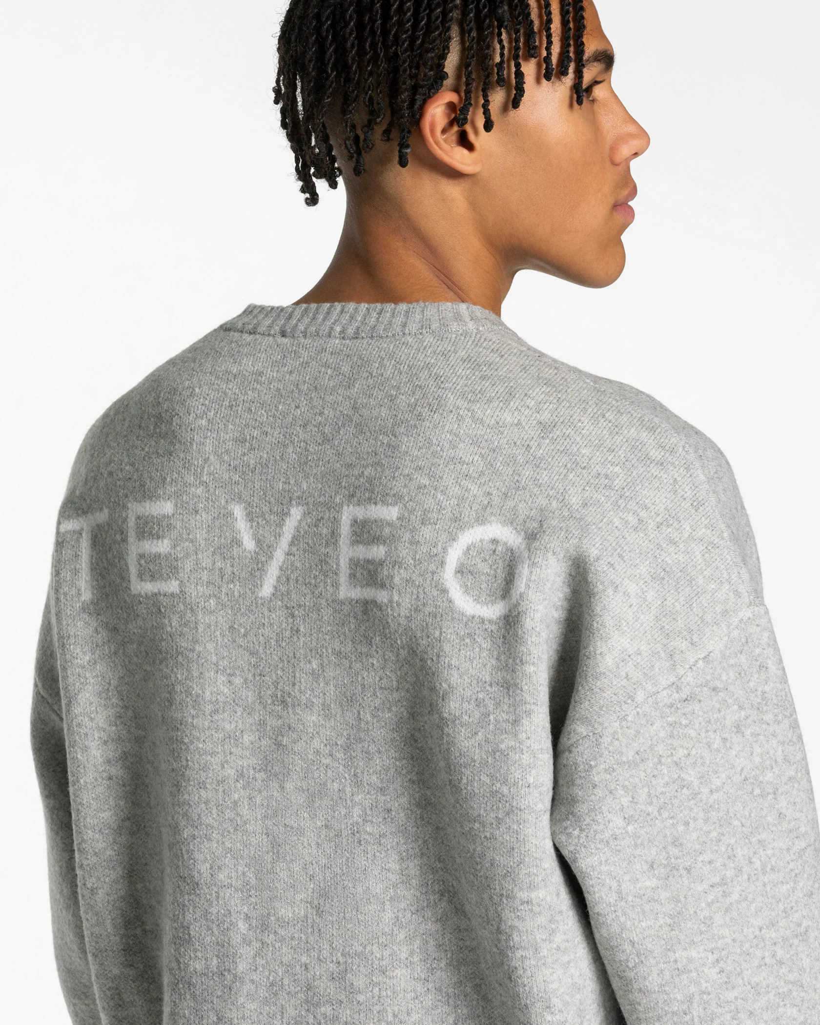 Knit Sweater "Grau Meliert" - Image 4