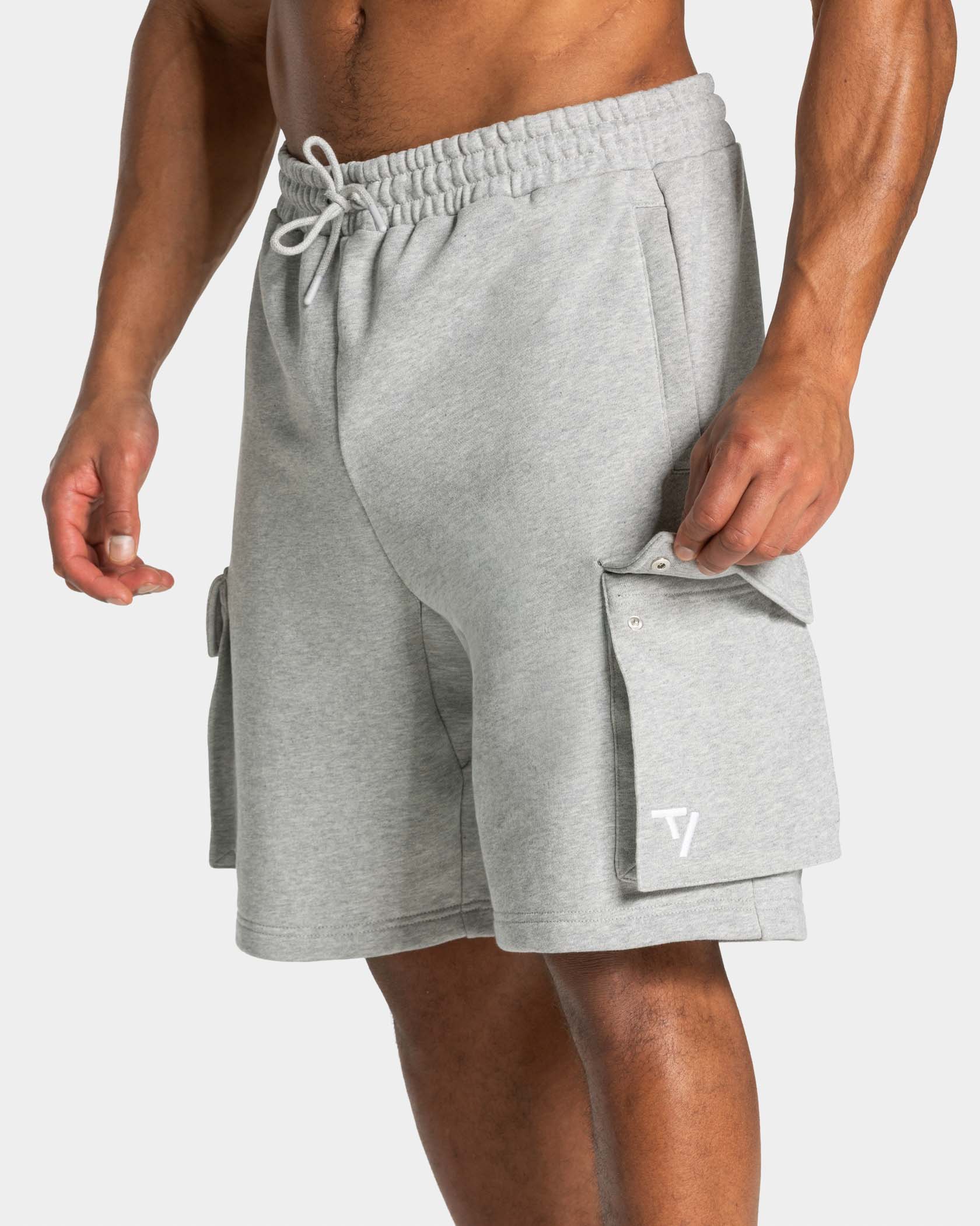 Lift Cargo Shorts "Hellgrau Meliert" - Image 4