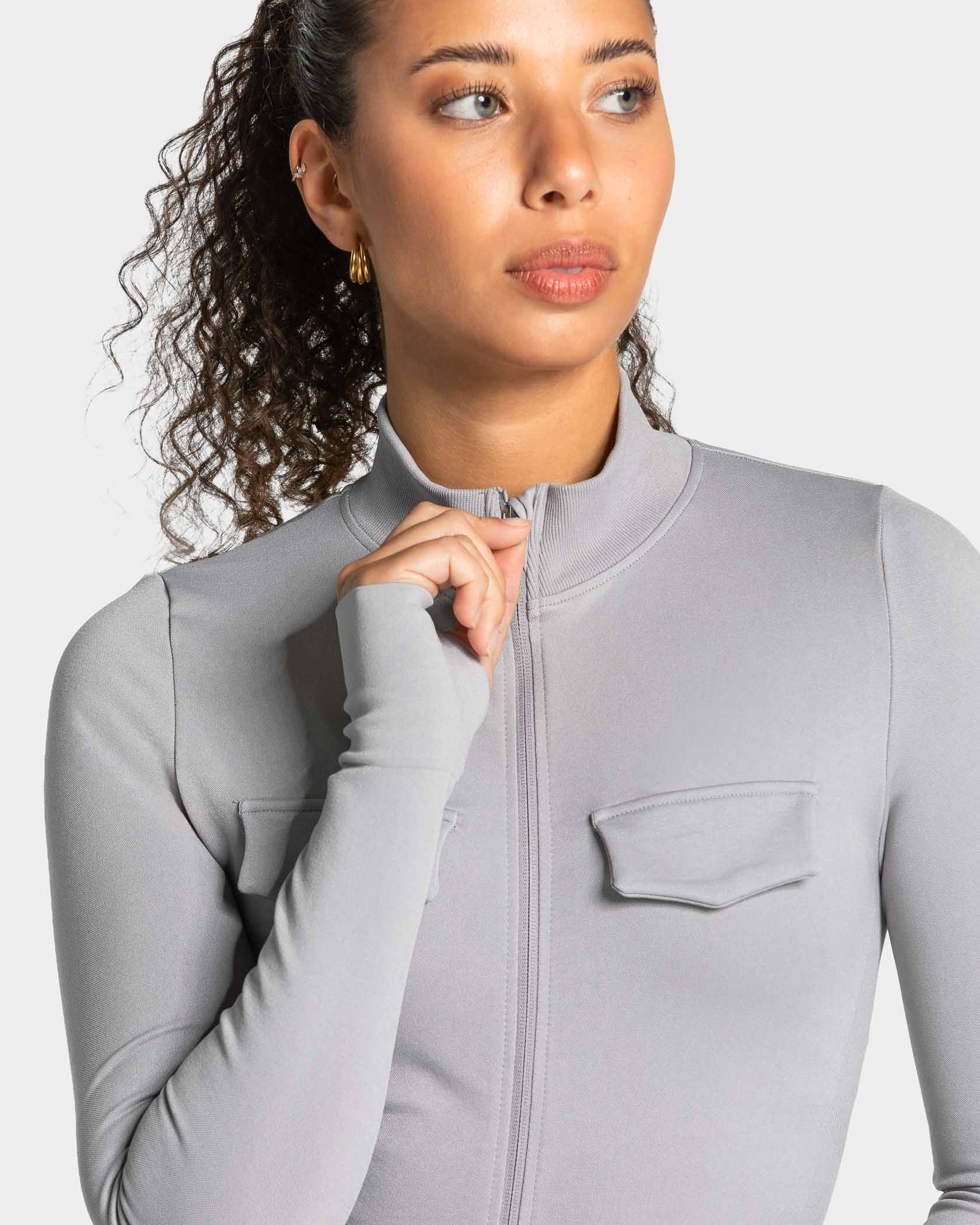 Lift Cargo Zip Jacke "Hellgrau" - Image 4