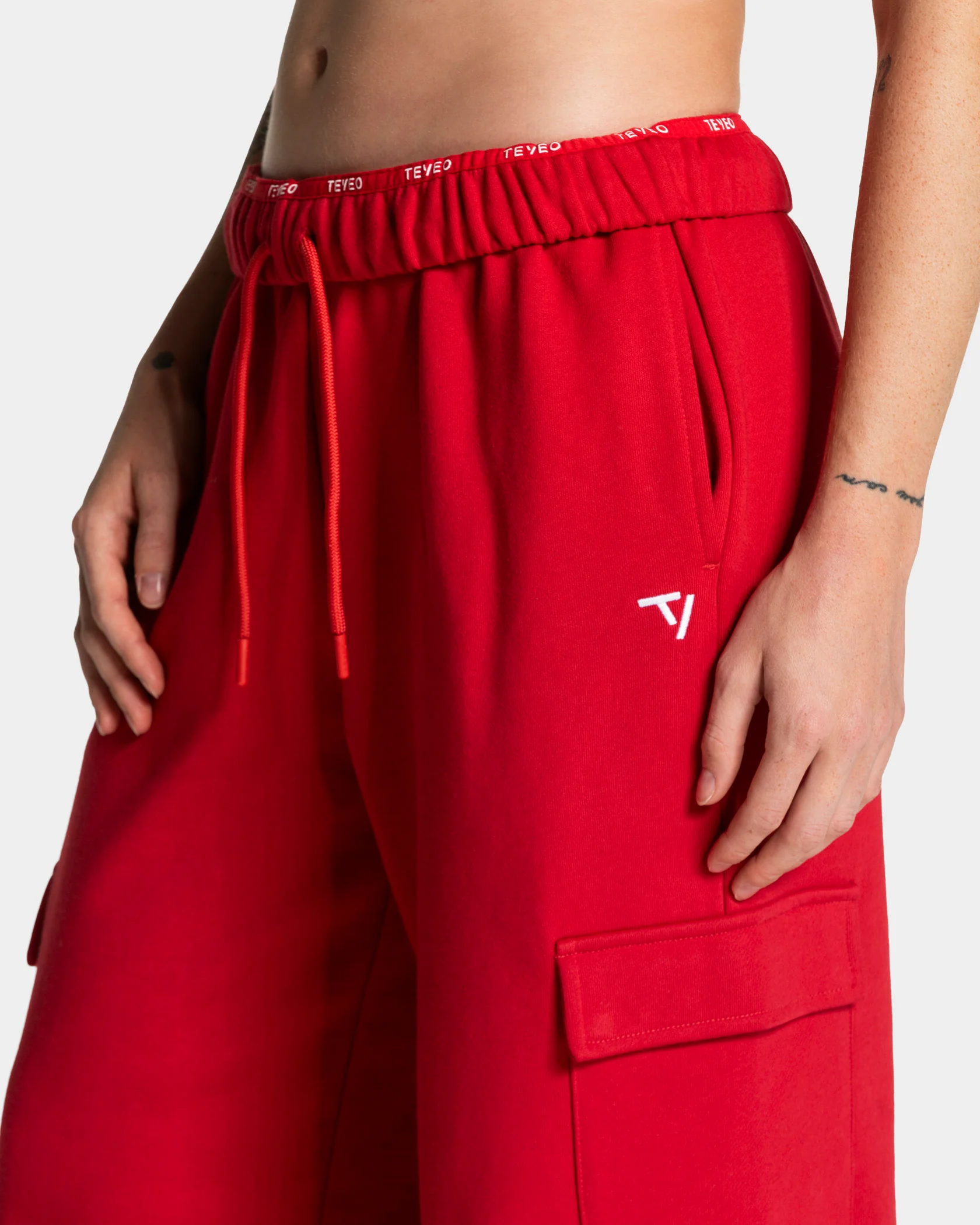 Lift Wide Leg Cargo Jogger Women "Chili" - Image 4