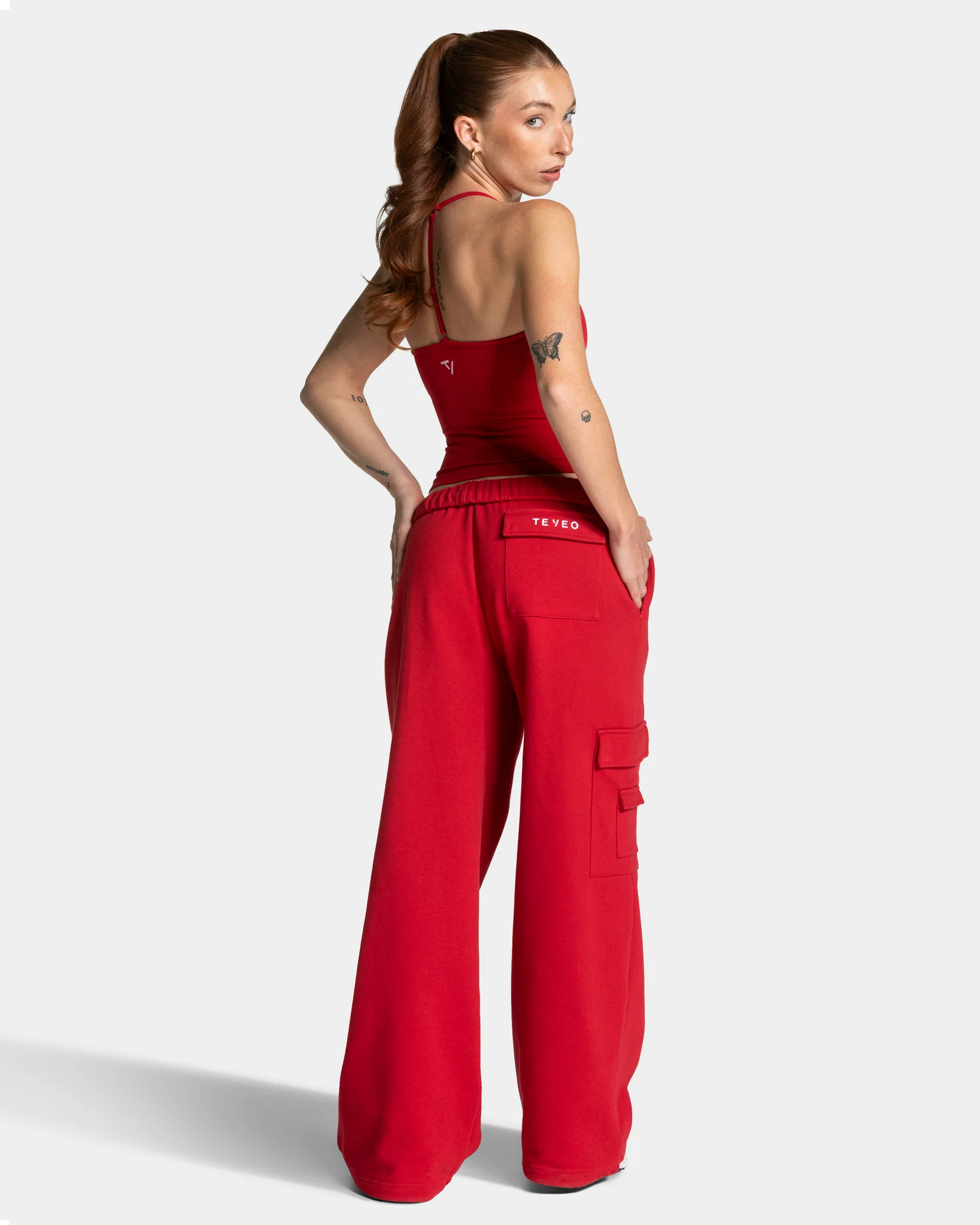 Lift Wide Leg Cargo Jogger Women "Chili" - Image 5
