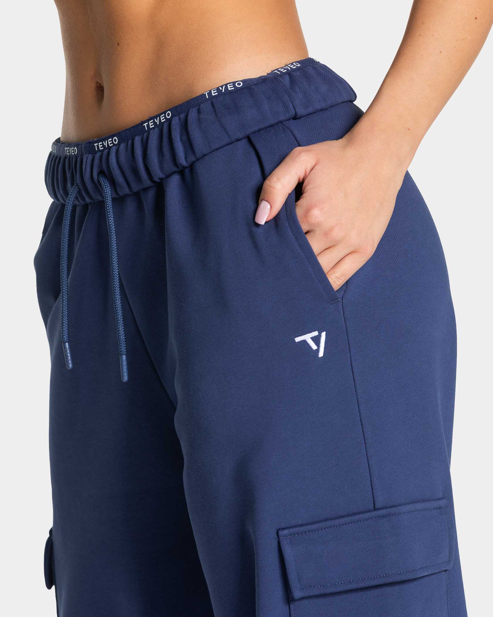 Lift Wide Leg Cargo Jogger Women "Indigo" - Image 4