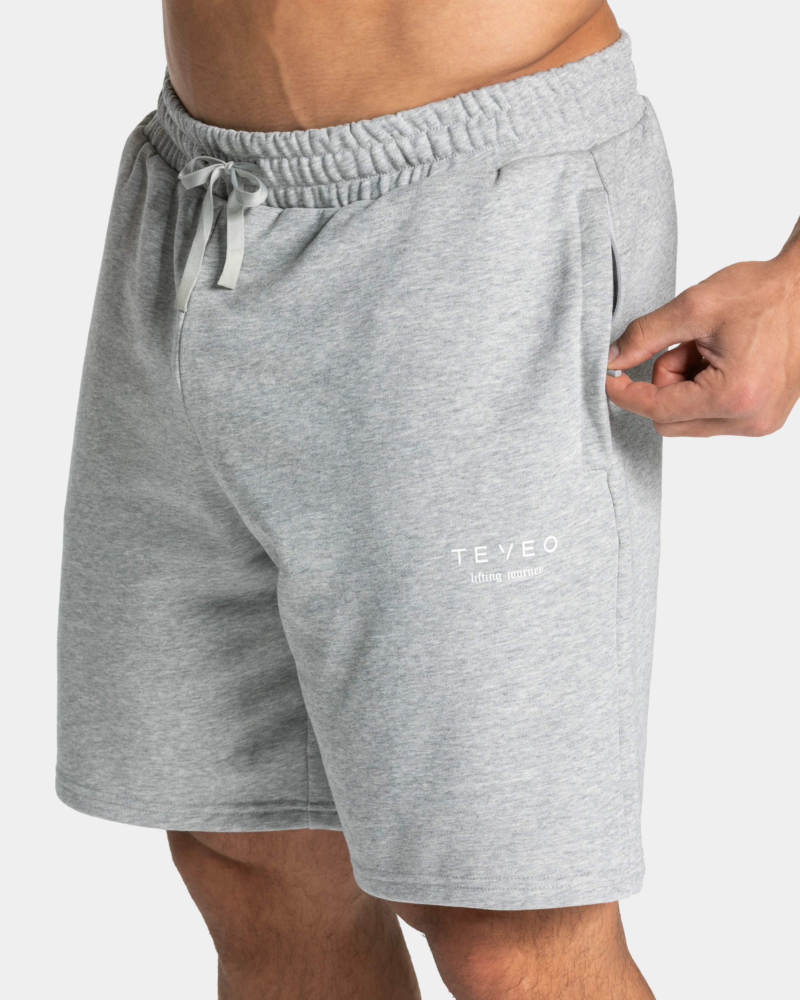 Lifting Journey Shorts "Hellgrau Meliert" - Image 4