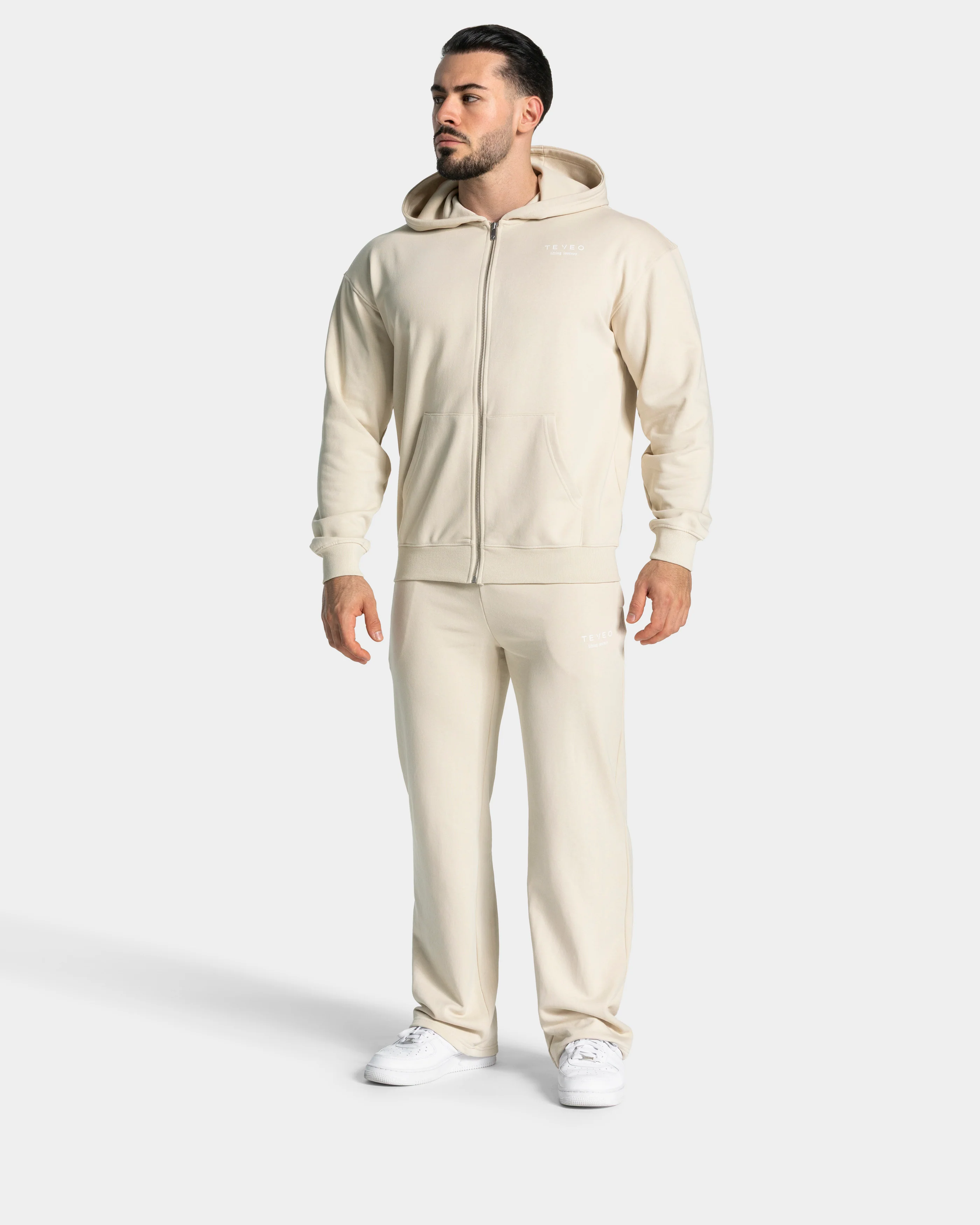 Lifting Journey Zip Hoodie "Cream" - Image 3
