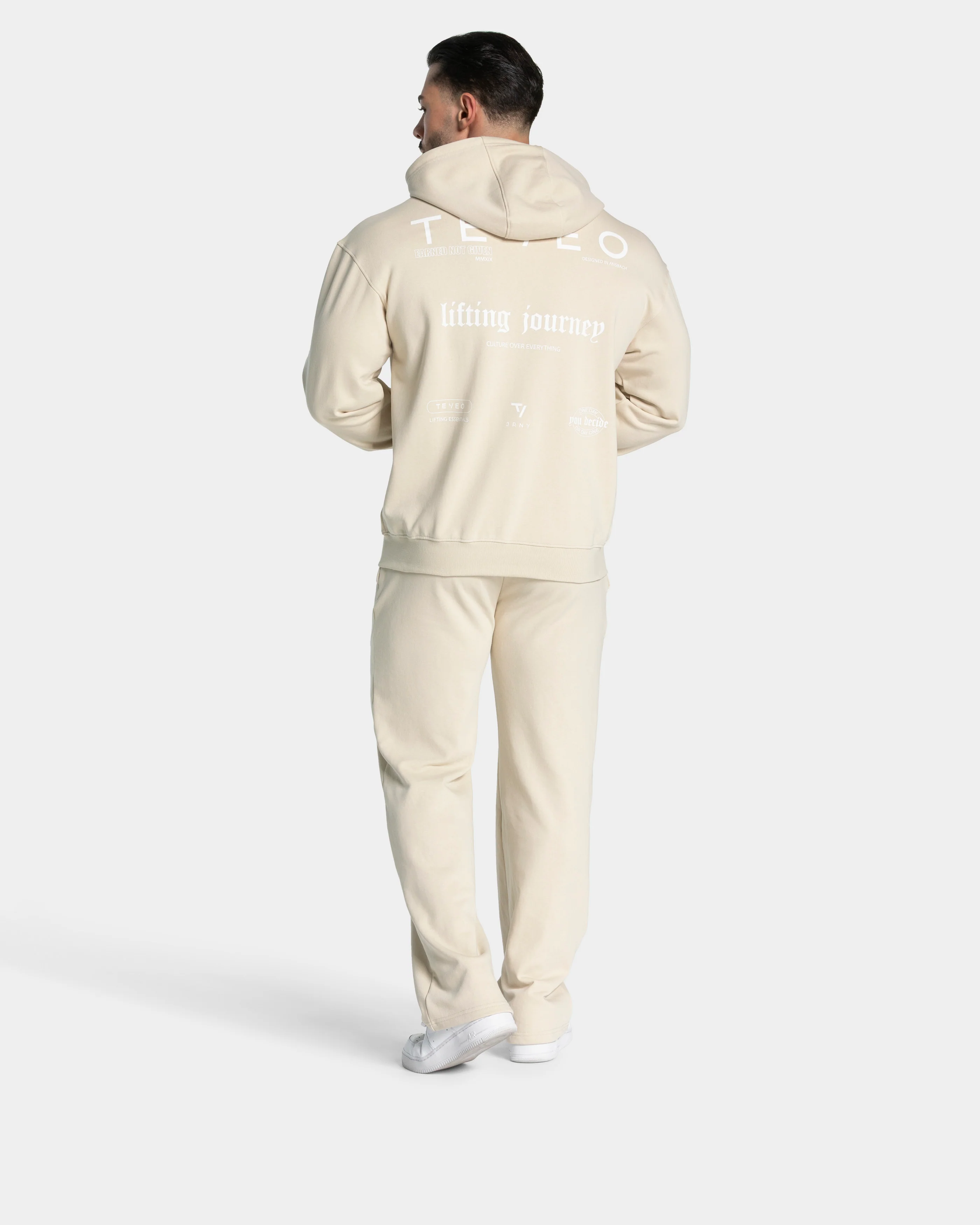 Lifting Journey Zip Hoodie "Cream" - Image 5