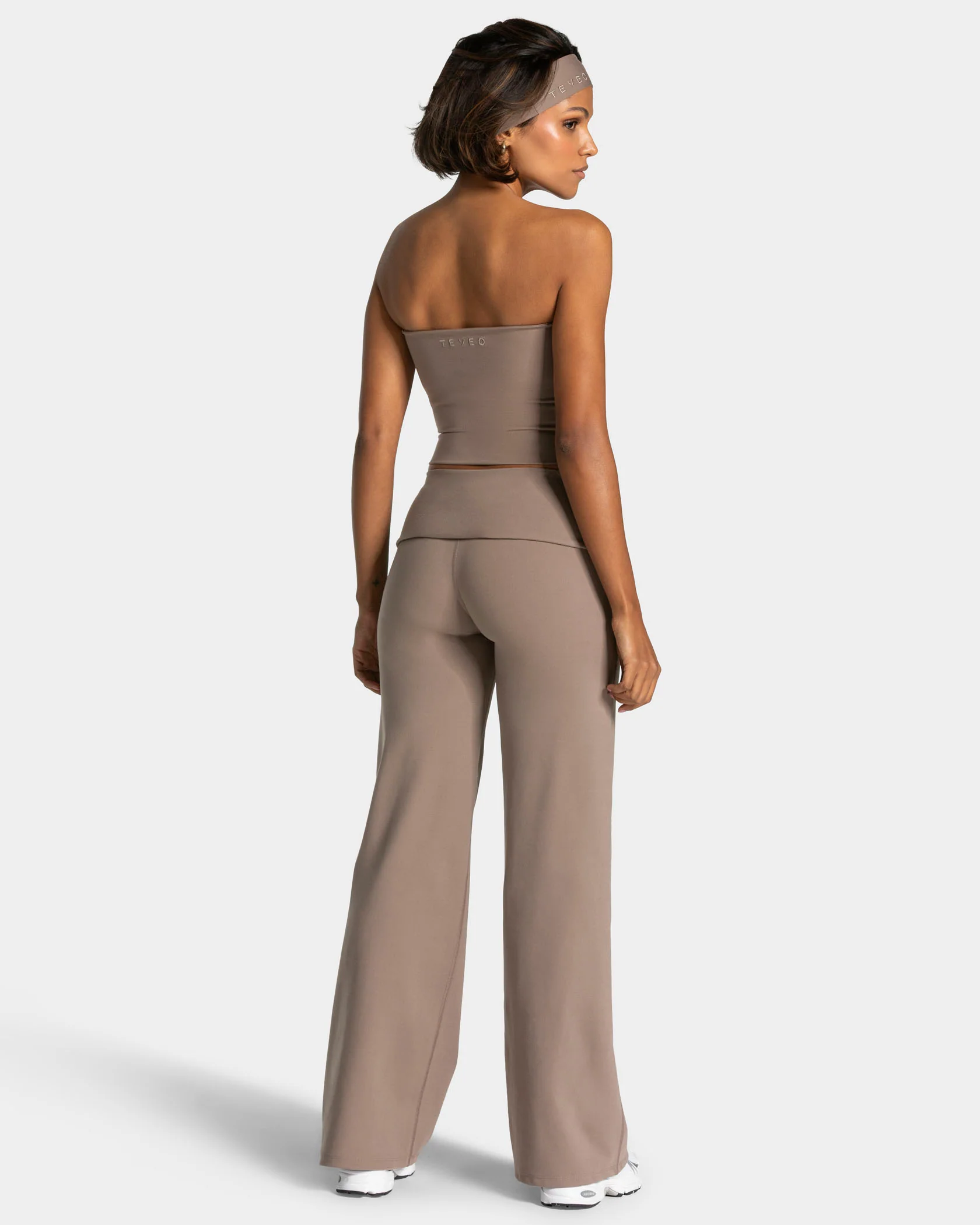 Mellow Fold Over Straight Leg Pants Tall "Mokka" - Image 5