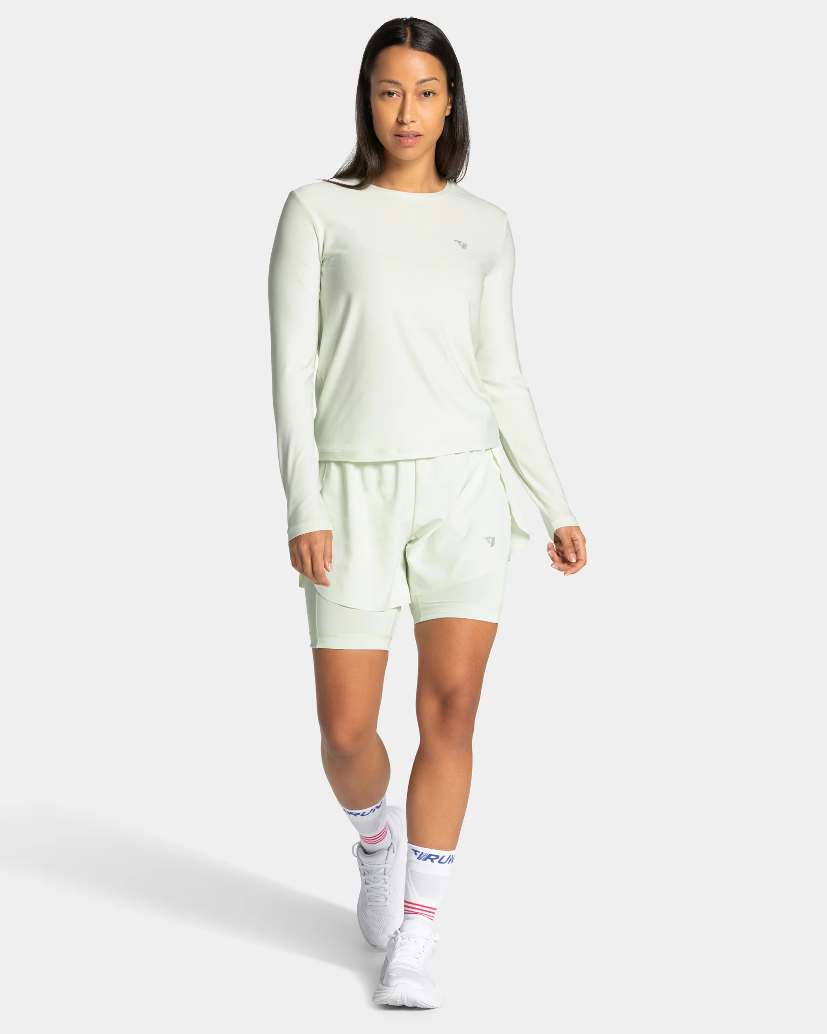 RUN 2in1 Shorts 8 Inch "Ice Mint" - Image 3