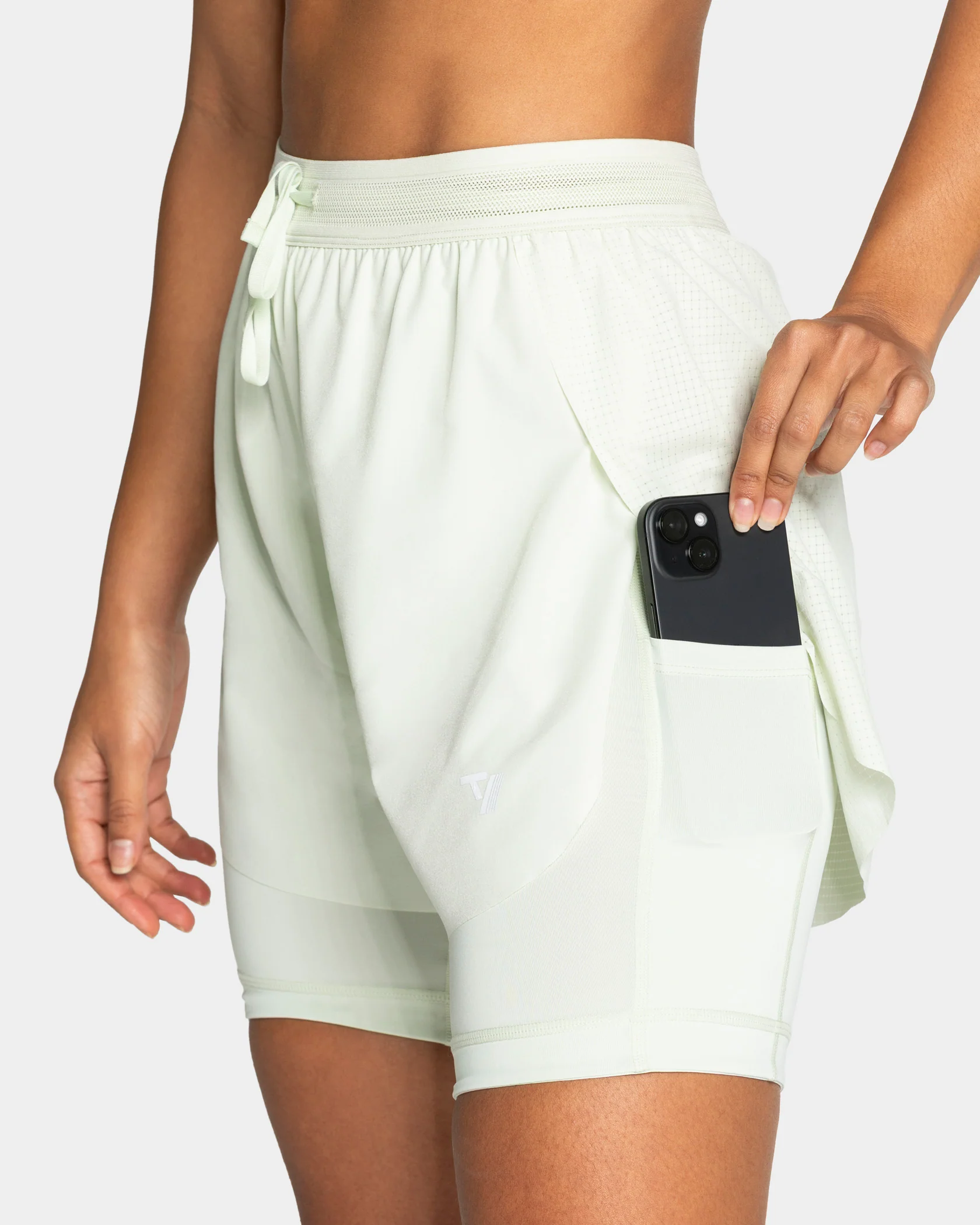 RUN 2in1 Shorts 8 Inch "Ice Mint" - Image 4
