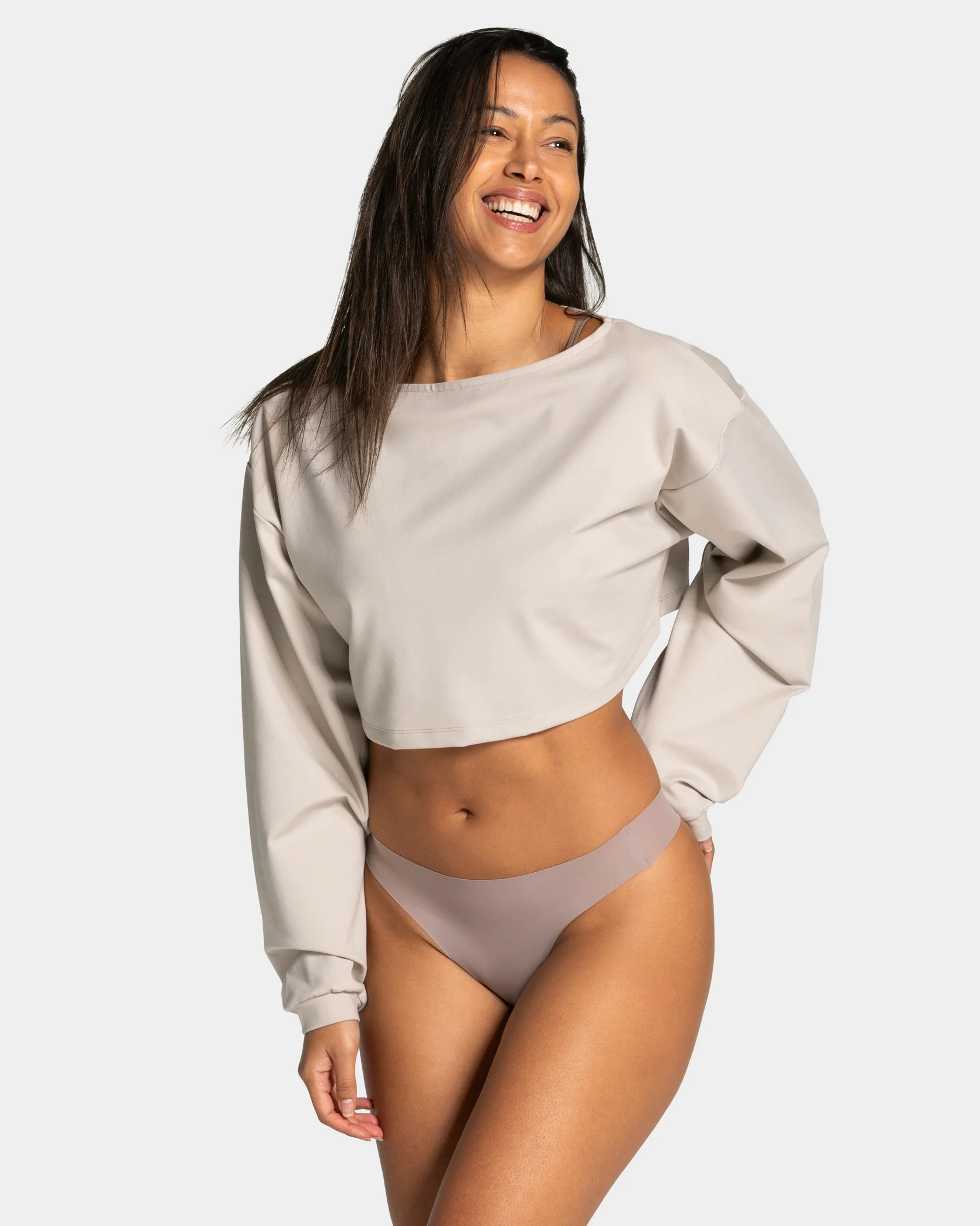 Seamless Ultralight Tanga (5er-Pack) "Taupe" - Image 3