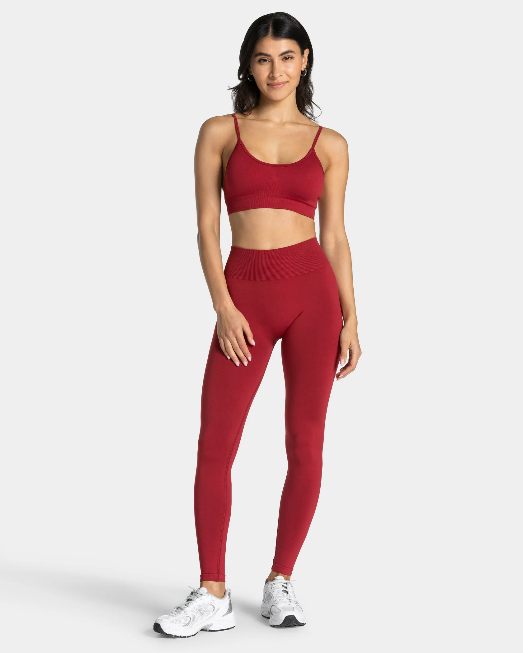Timeless Pro Covert Scrunch Leggings "Cherry" - Image 3