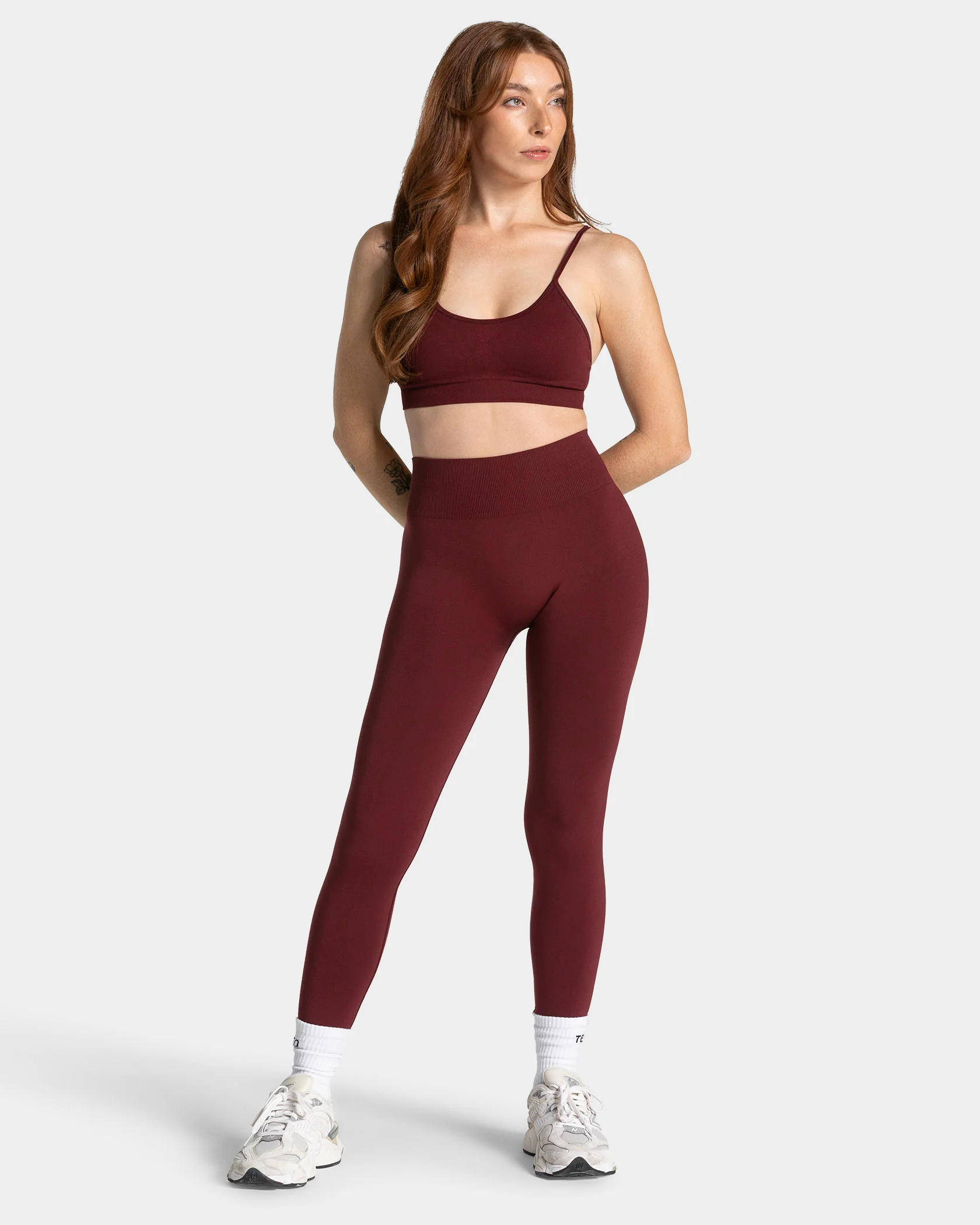 Timeless Pro Covert Scrunch Leggings "Weinrot" - Image 3